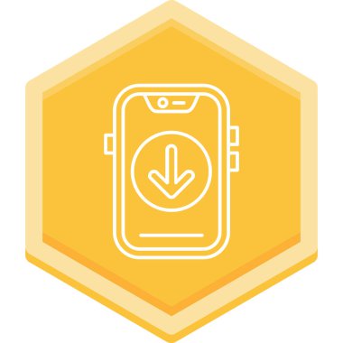 Modern akıllı telefon simgesinin vektör çizimi