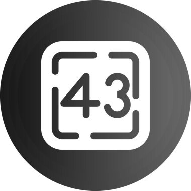 Beyaz arkaplan vektör illüstrasyonunda 4 / 5 simgesi izole edildi.