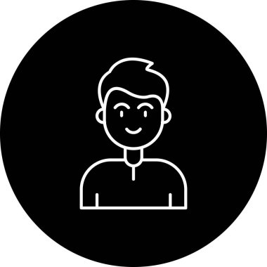 İnsan simgesinin vektör illüstrasyonu