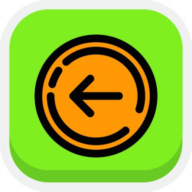 Saat simgesi yeşil vektör