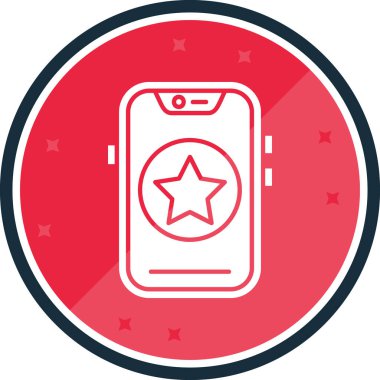 Cep telefonu. simge simgesi vektör illüstrasyonu