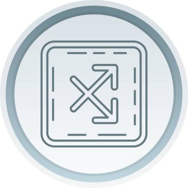 eşsiz sol ok çizgisi vektör simgesi