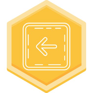 Yol simgesi, vektör illüstrasyonu