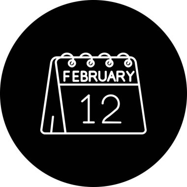 Takvim simgesi, vektör çizimi