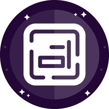 Modern bir simgenin vektör illüstrasyonu