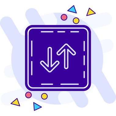 ok simgesi vektör illüstrasyonu