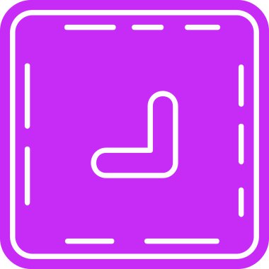 Tek bir simgenin vektör illüstrasyonu