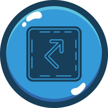 Ok. Web simgesi basit illüstrasyon