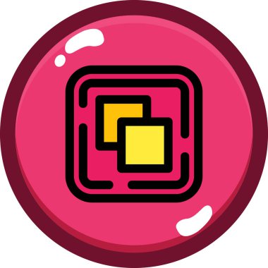 oyun topu simgesi, vektör illüstrasyonu