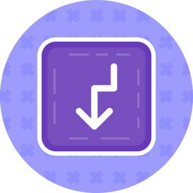 Aşağıya ok simgesi