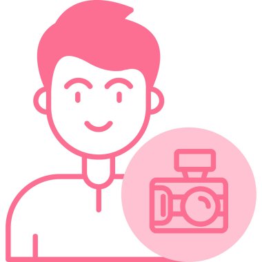 kamera simgesi vektör illüstrasyonu