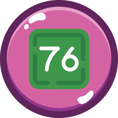 Tek bir izole simgenin vektör illüstrasyonu