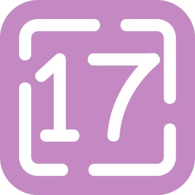 7 numaralı simge, vektör tasarımı