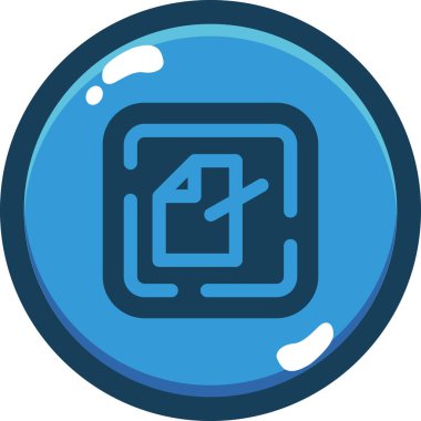 Modern bir simgenin vektör illüstrasyonu