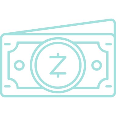 Dolar gagası vektör simgesi