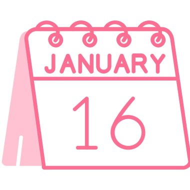 Takvim simgesi tasarımı, vektör illüstrasyonu