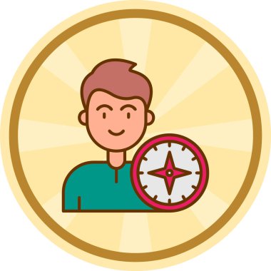 Pusula simgesi vektör resimlemesi