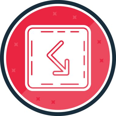 Bir yıldız simgesinin vektör illüstrasyonu