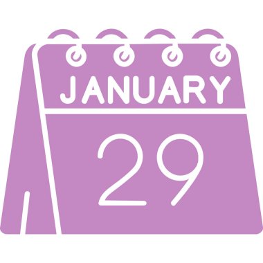 28 Ocak takvim simgesi, satır biçimi