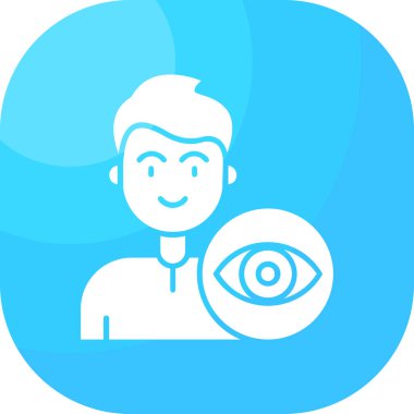 Göz. Web simgesi basit illüstrasyon