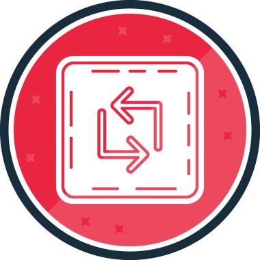 ok Simgesi Soyut Arkaplanda İzole Edildi