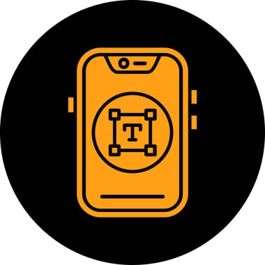 Akıllı telefon simgesinin vektör çizimi