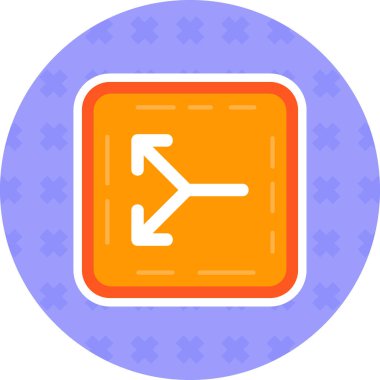 yön simgesi, vektör illüstrasyonu basit tasarım