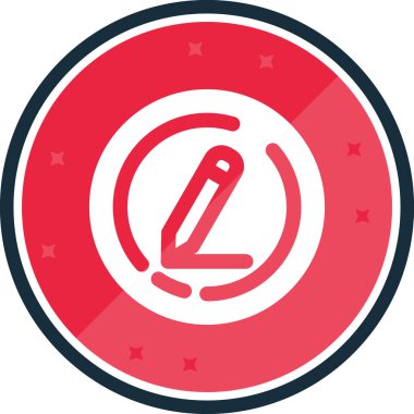 Modern simgenin vektör illüstrasyonu