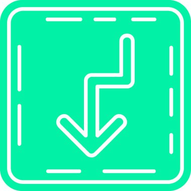 yön sol simge tasarım vektörü. Web ve mobil için basit ve dokunmatik simge