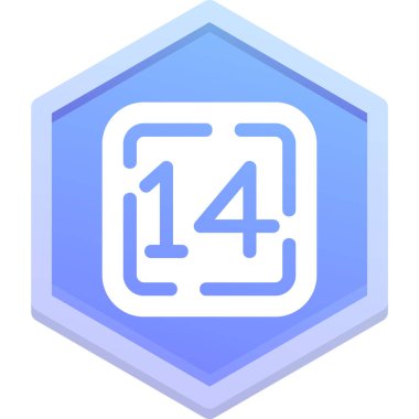 1 numaralı simge modern vektör illüstrasyonu