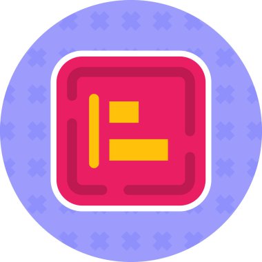 Bir b simgesinin vektör illüstrasyonu