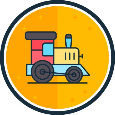 Bir kamyon simgesinin vektör çizimi