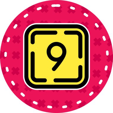 Kumarhane çipi ikonu. Taslak kumarhane rulet vektör simgesi rengi düz izole