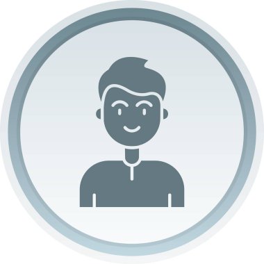 Adamım. Web simgesi vektör illüstrasyonu