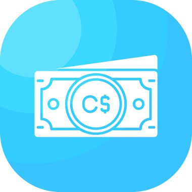 Dolar. Web simgesi basit illüstrasyon