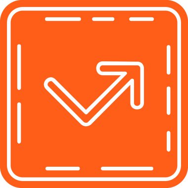 Çerçeve çerçevesinde aşağı ok sağ vektör simgesi