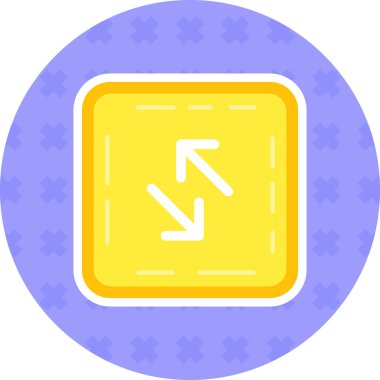 Tek bir simgenin vektör illüstrasyonu