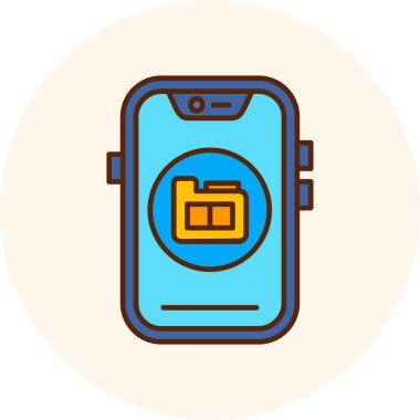 cep telefonu ikonu vektör illüstrasyonu