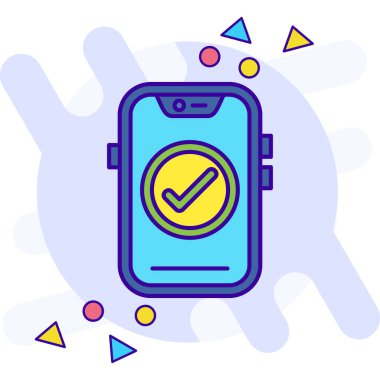 Moda tarzında izole edilmiş cep telefonu simgesi