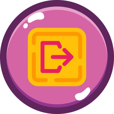 Vektör illüstrasyonu, çizgi film simgesi