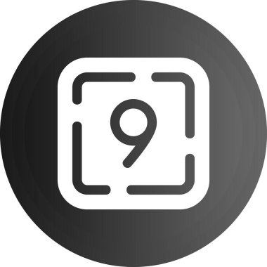 Sekiz simge, vektör illüstrasyonu