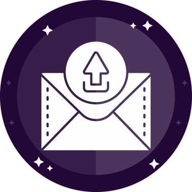 Posta modern simgesinin vektör illüstrasyonu