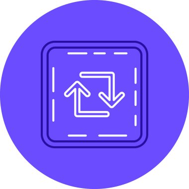 Yön ok ikonu vektör illüstrasyonu