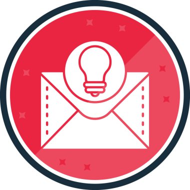 Bir posta simgesinin vektör illüstrasyonu