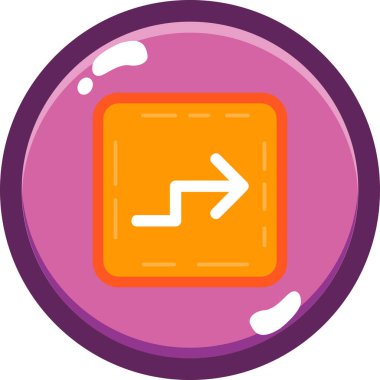 Tek bir izole simgenin vektör illüstrasyonu