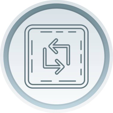 Eşsiz soldan sağa vektör simgesi