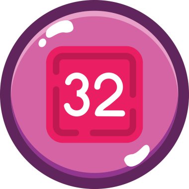 Takvim simgesi, vektör illüstrasyonu basit tasarım