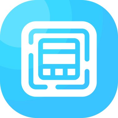 Belge. Web simgesi basit illüstrasyon