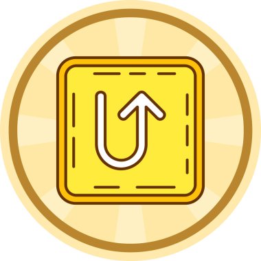 Ok. Web simgesi basit illüstrasyon