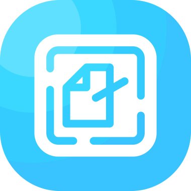 belge simgesi vektör illüstrasyonu